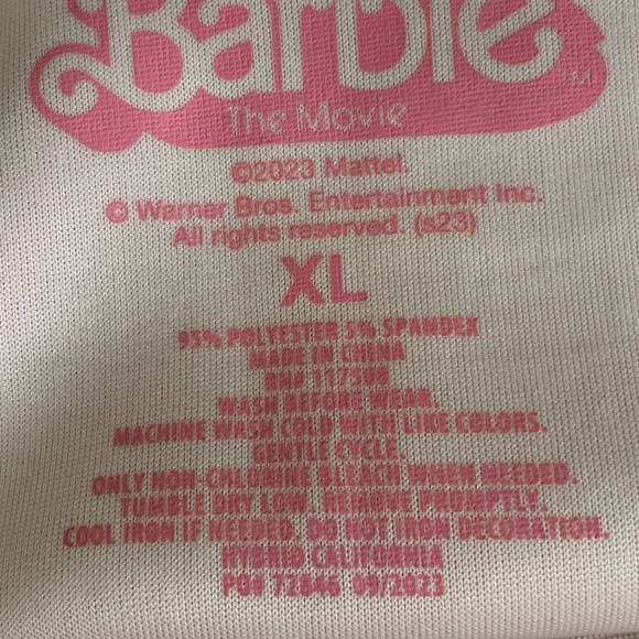 BARBIE PINK & WHITE GINGHAM DRESS. GIRLS’ SIZE X-LARGE. NEW WITH TAGS - Picture 10 of 10